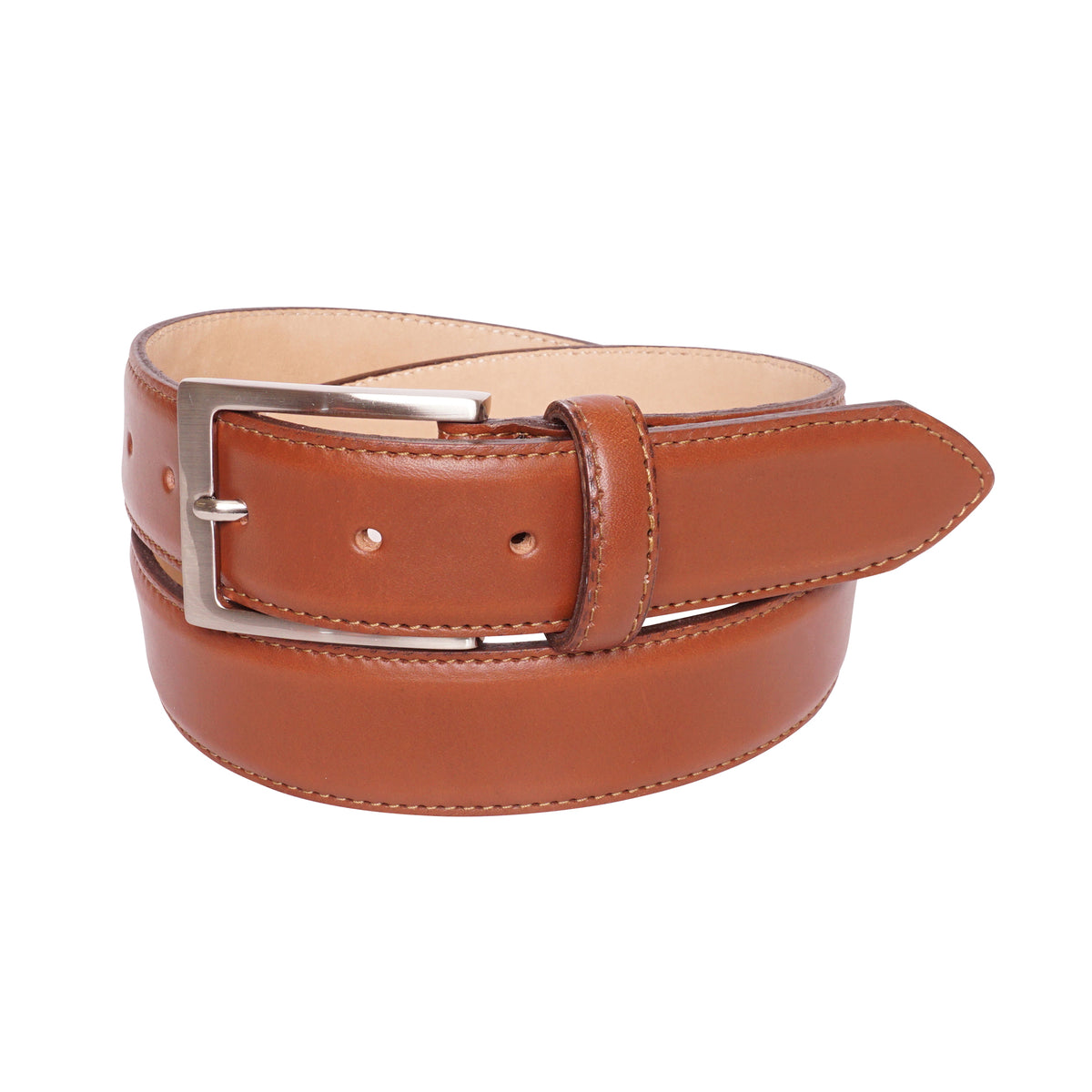 Tan Leather Dress Belt – YRI Belts