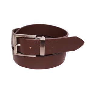 Brown Cut-to-Size Textured Leather Belt