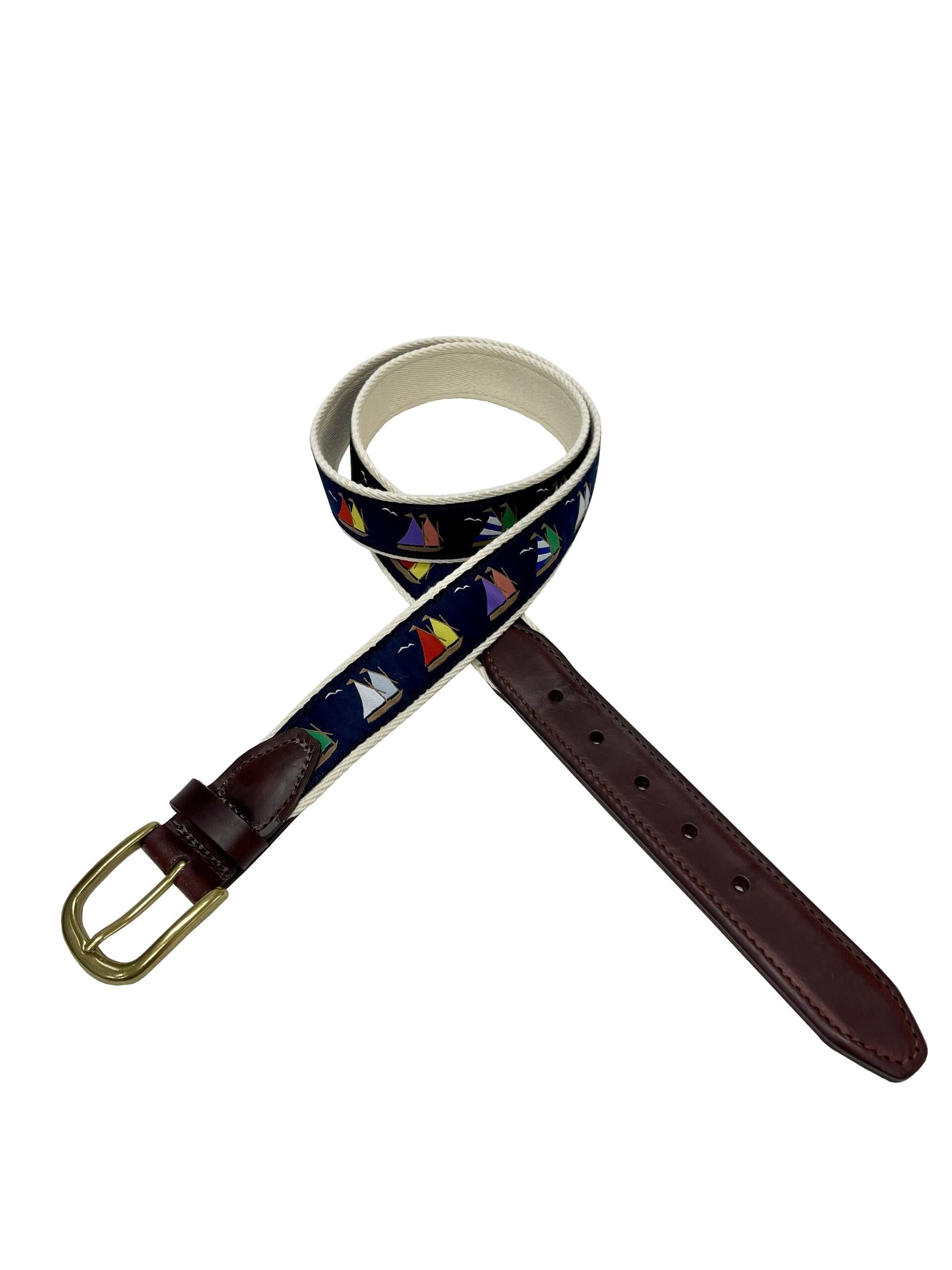 Sailboats Ribbon Belt