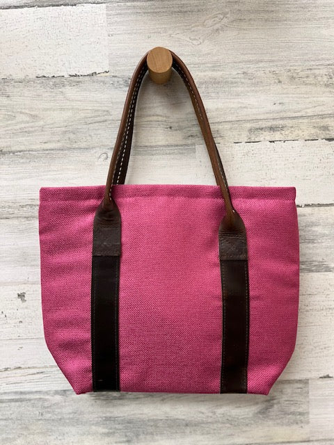 Ladies Linen Tote (Pink, Small)
