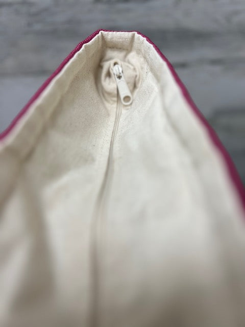 Ladies Linen Tote (Pink, Large)