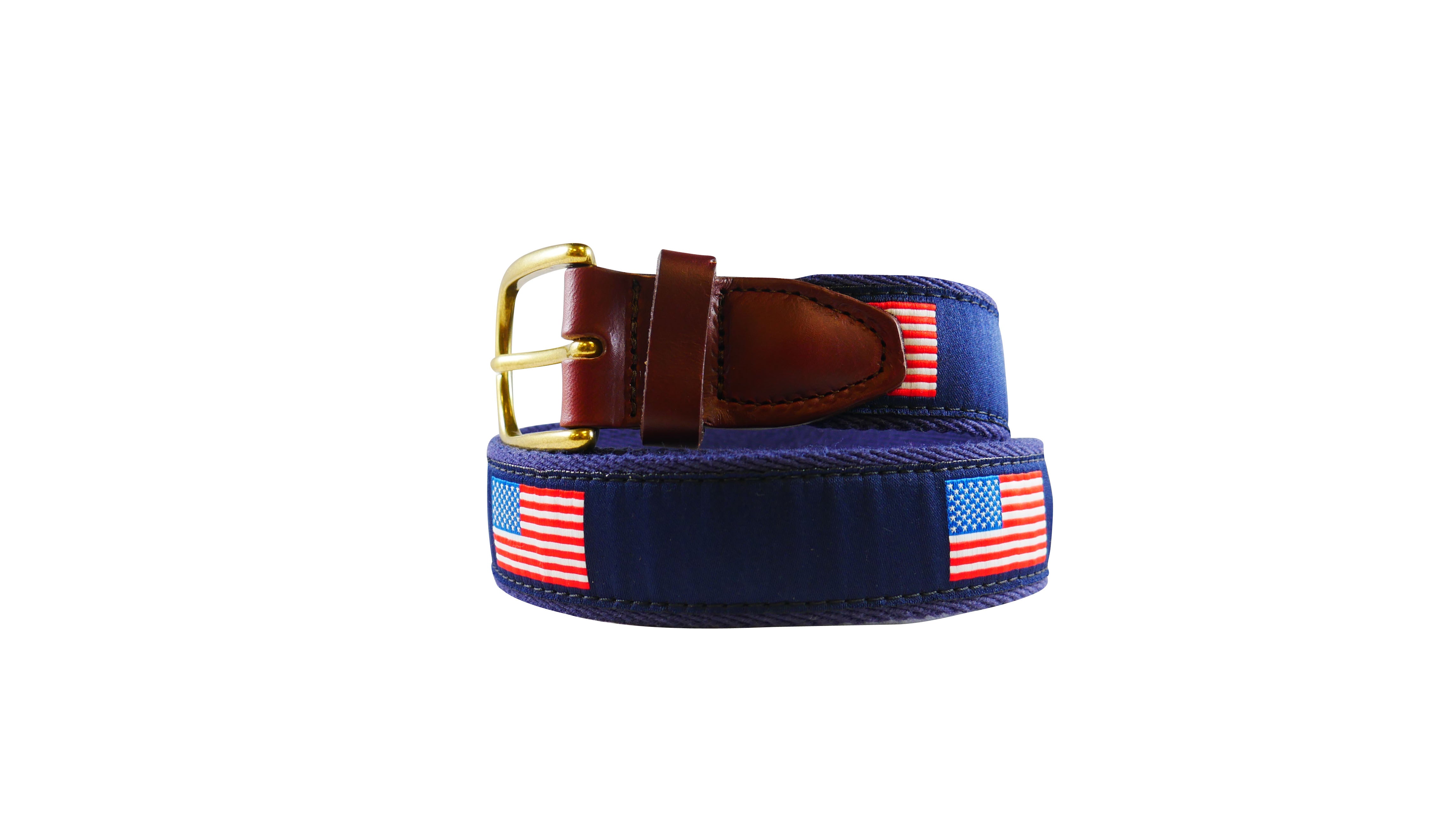 American Flag Ribbon Belt