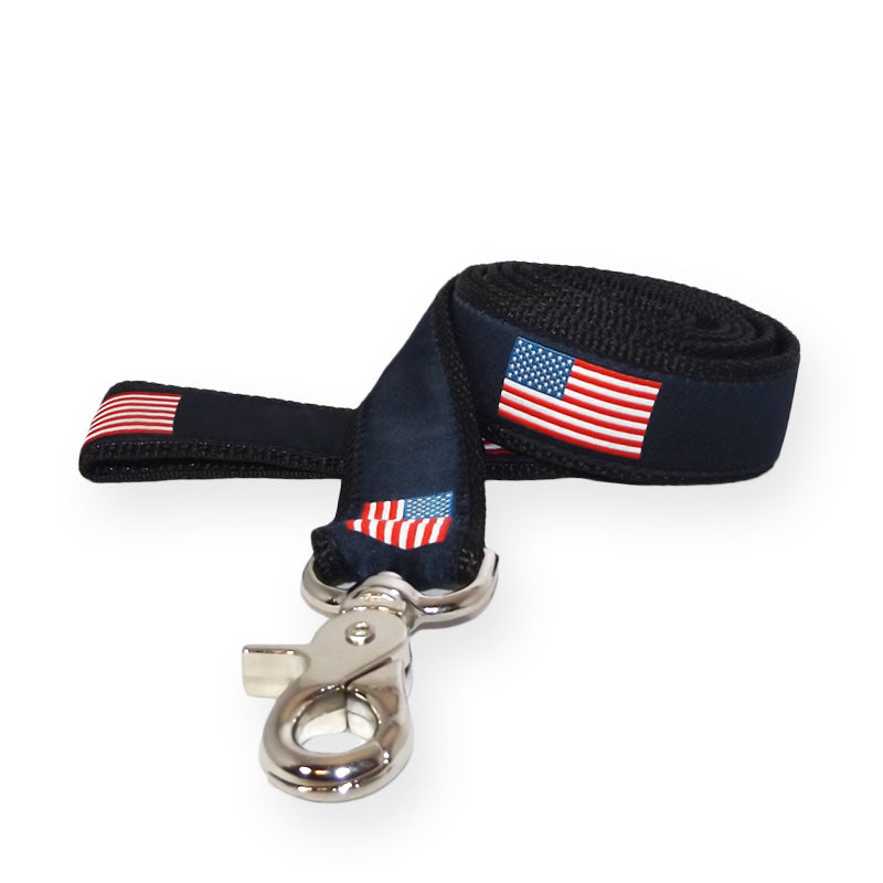 American Flag Ribbon Dog Leash