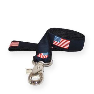 American Flag Ribbon Dog Lead