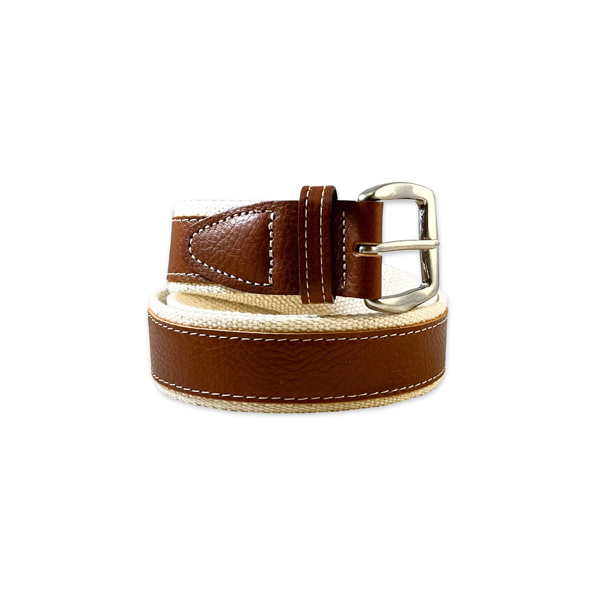 Textured-leather belt
