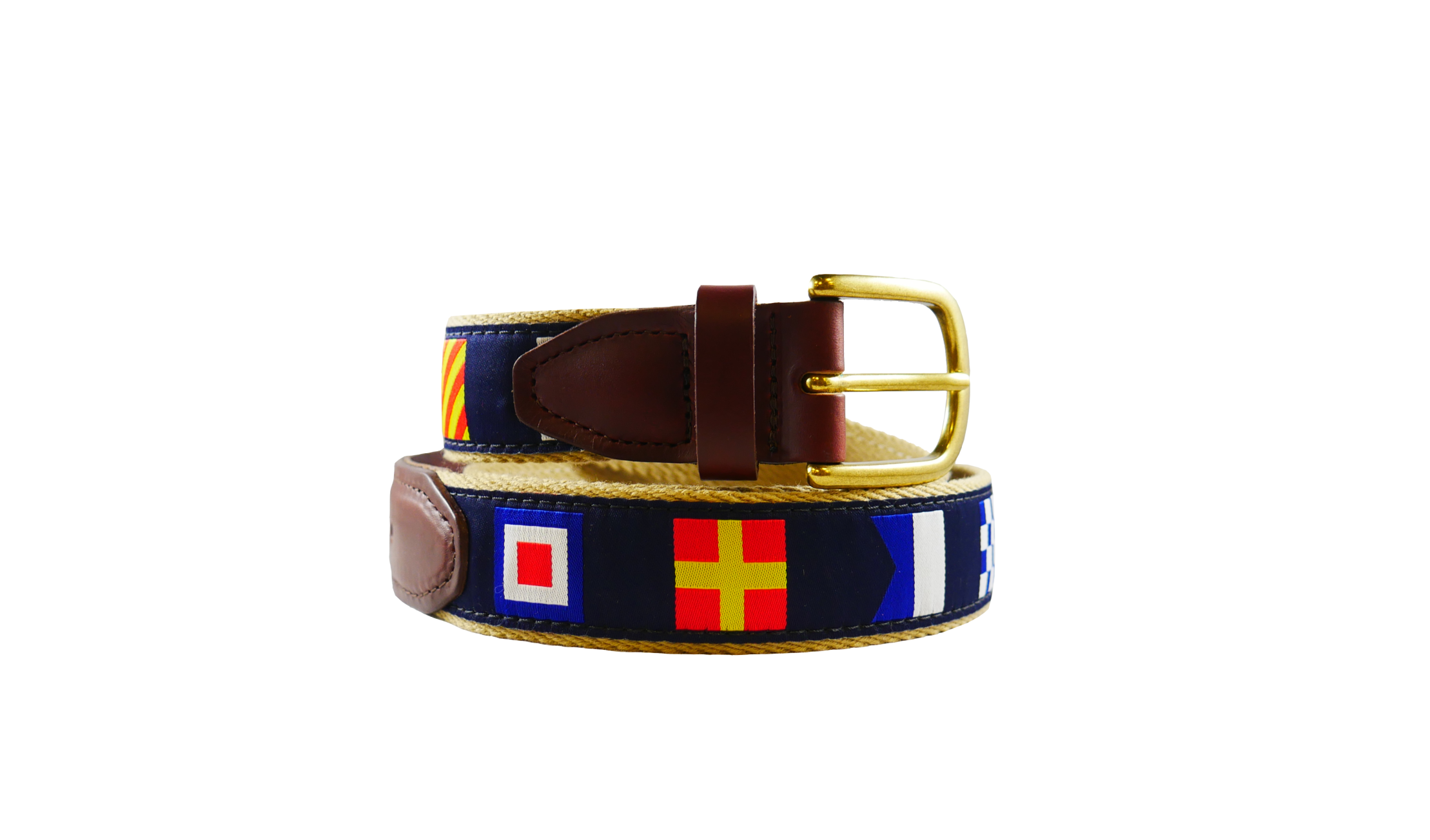 Navy Code Flags Custom Ribbon Belt